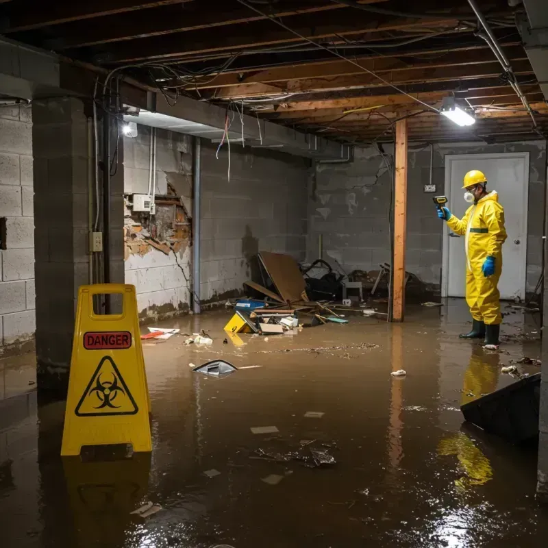 Flooded Basement Electrical Hazard in Blaine County, ID Property